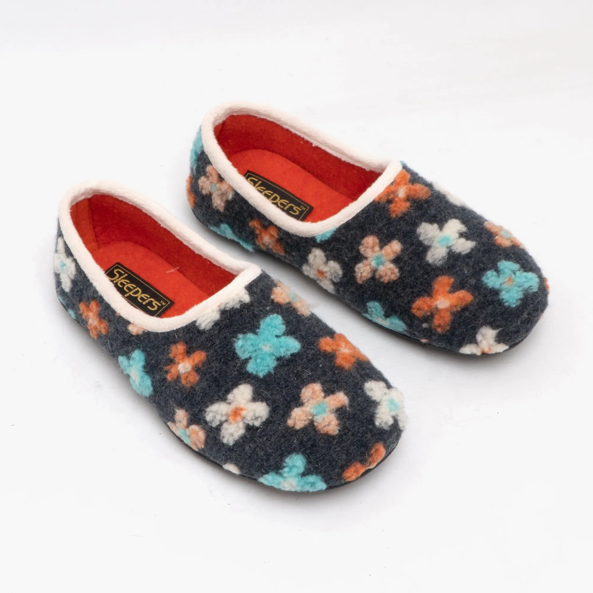 Sleepers GRACIE Womens Knitted Full Slippers Grey Multi sold by Shuperb product image thumbnail 2