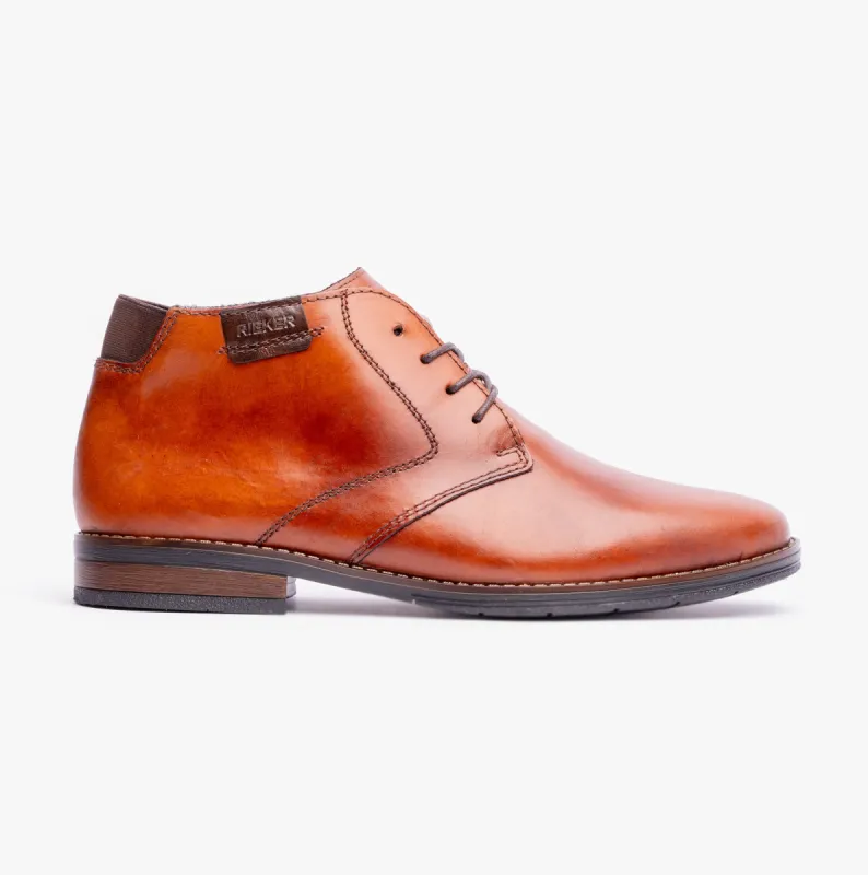 Rieker 10301-24 Mens Leather Boots Brown sold by Shuperb