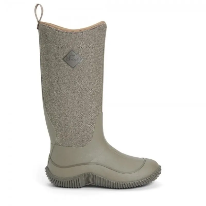 Muck Boots HALE HERRINGBONE Womens Rubber Wellington Boots Walnut sold by Shuperb