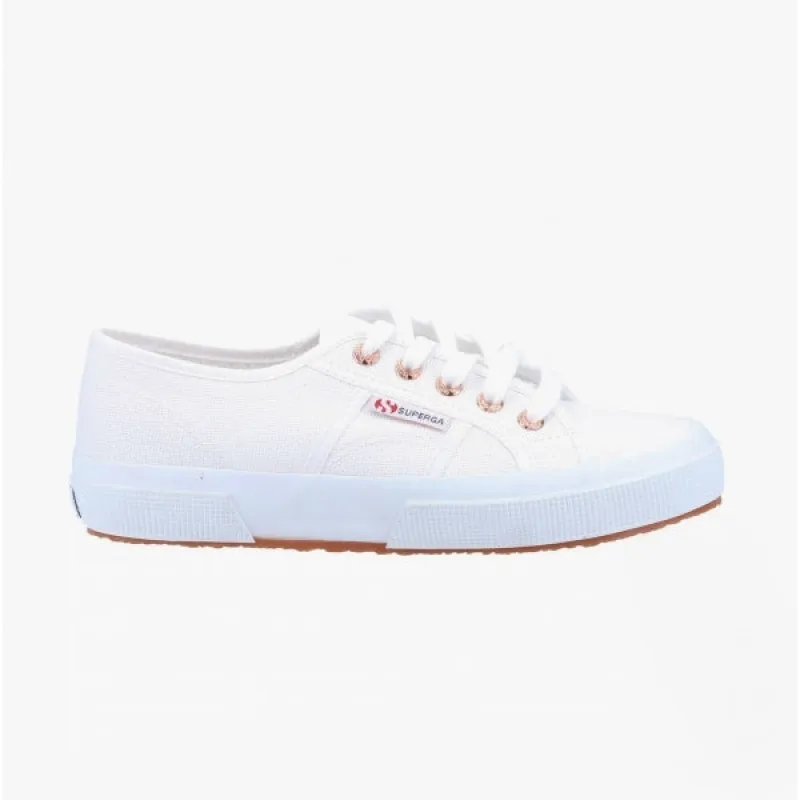 2750 COTU CLASSIC Ladies Trainers White/Rose Gold sold by Shuperb