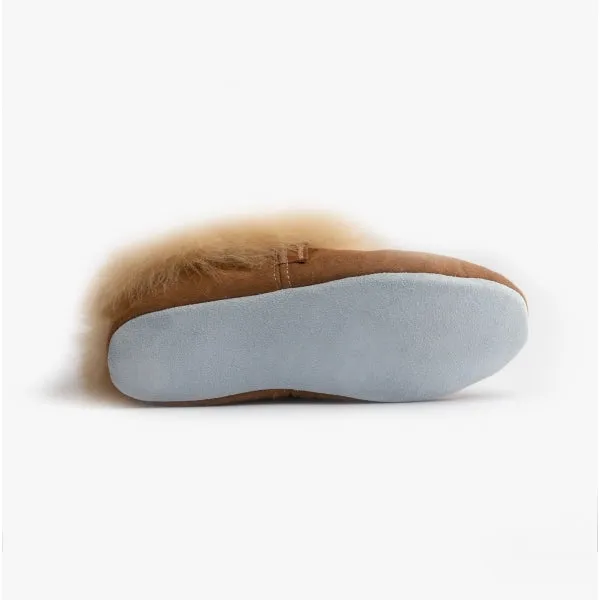 Shepherd ANNELIE Womens Sheepskin Full Slippers Chestnut sold by Shuperb product image thumbnail 4