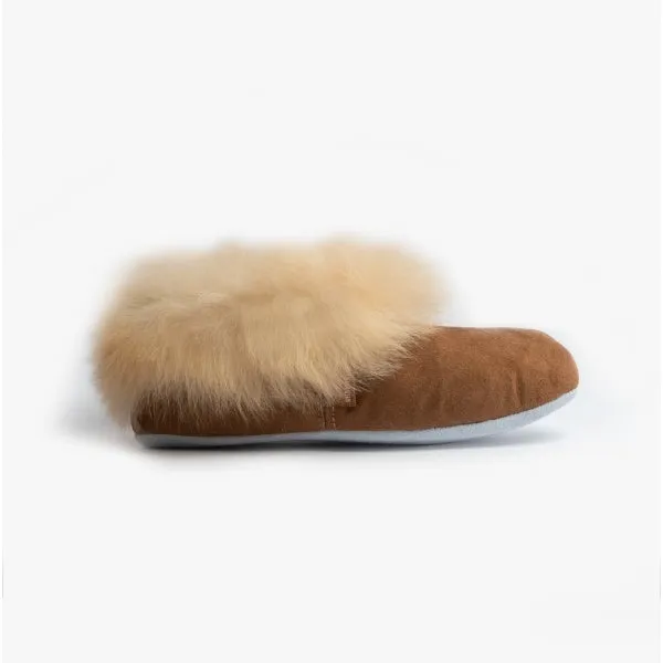 Shepherd ANNELIE Womens Sheepskin Full Slippers Chestnut sold by Shuperb