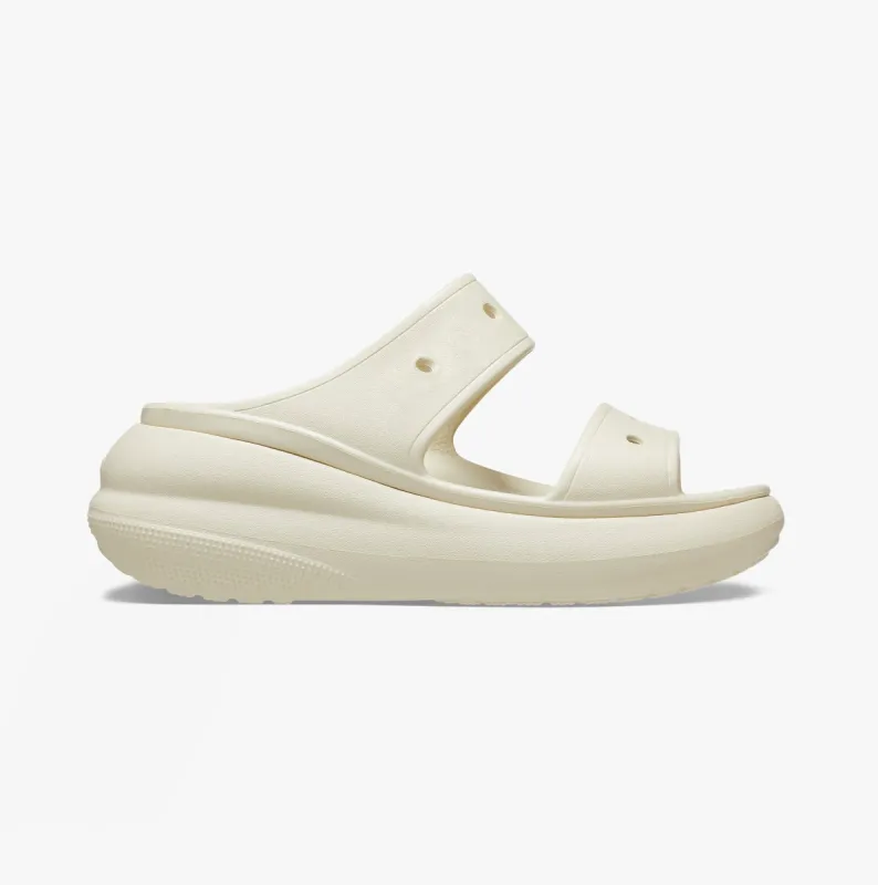 Crocs 207670-2Y2 CRUSH SANDAL Womens Platform Sliders Bone sold by Shuperb