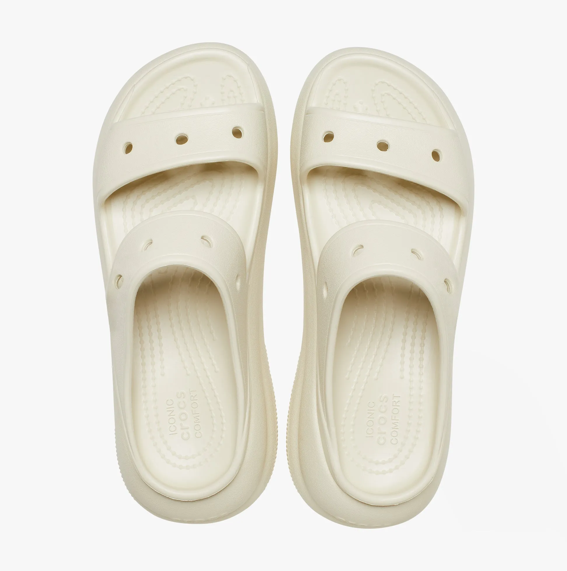 Crocs 207670-2Y2 CRUSH SANDAL Womens Platform Sliders Bone sold by Shuperb product image thumbnail 3