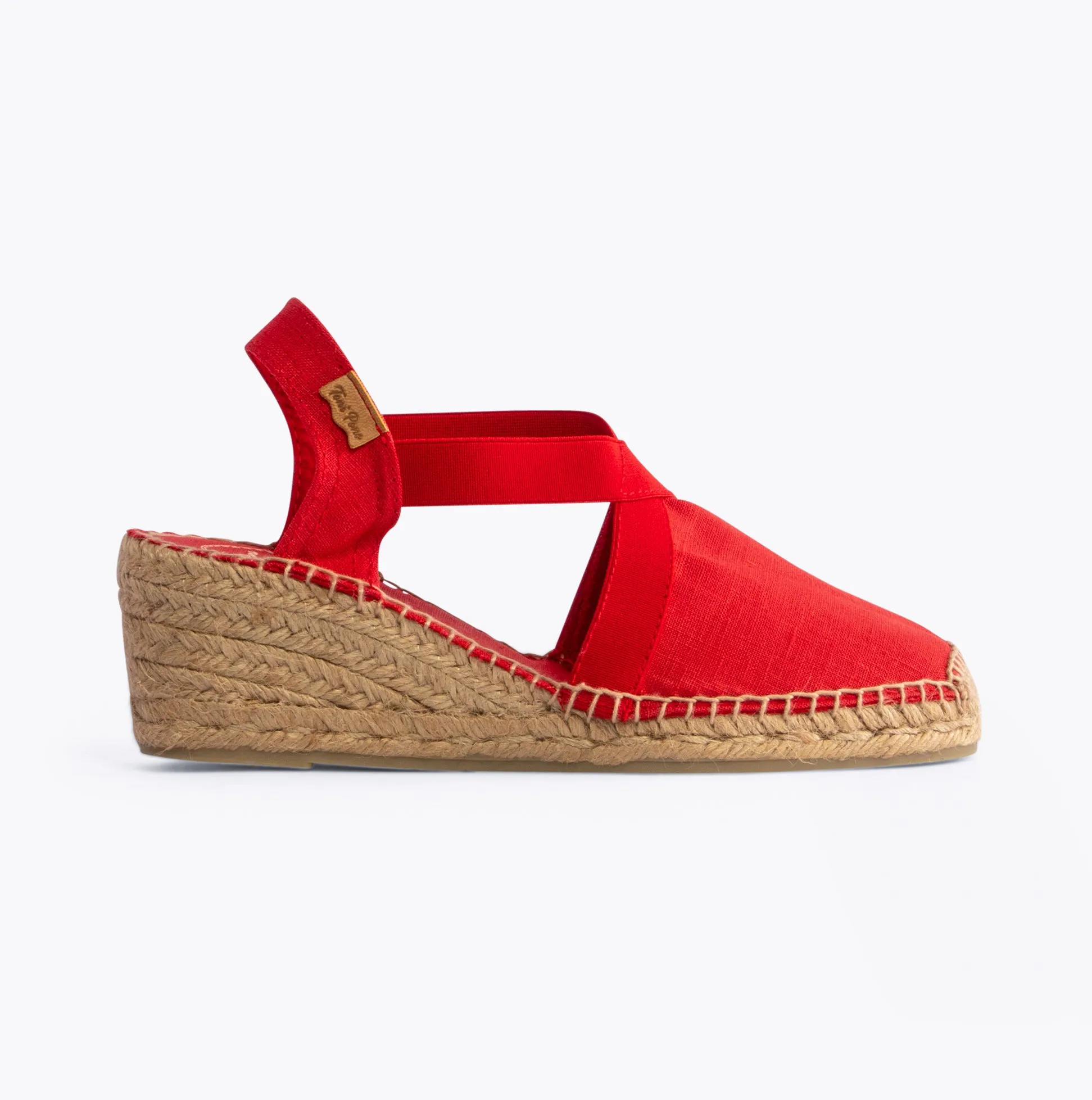 Toni Pons TER Womens Vegan Wedge Espadrilles Red sold by Shuperb
