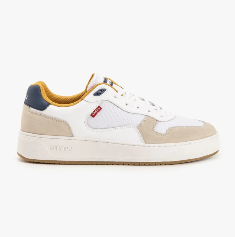 Levi's GLIDE Mens Trainers Regular White sold by Shuperb