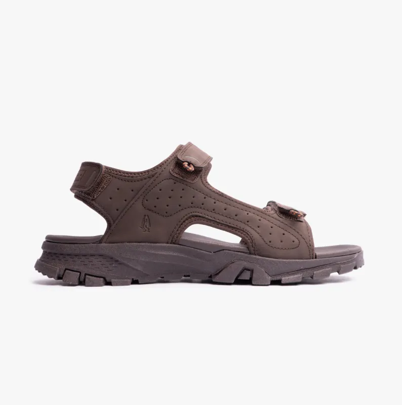 Hush Puppies NEVIS Mens Sandals Brown sold by Shuperb