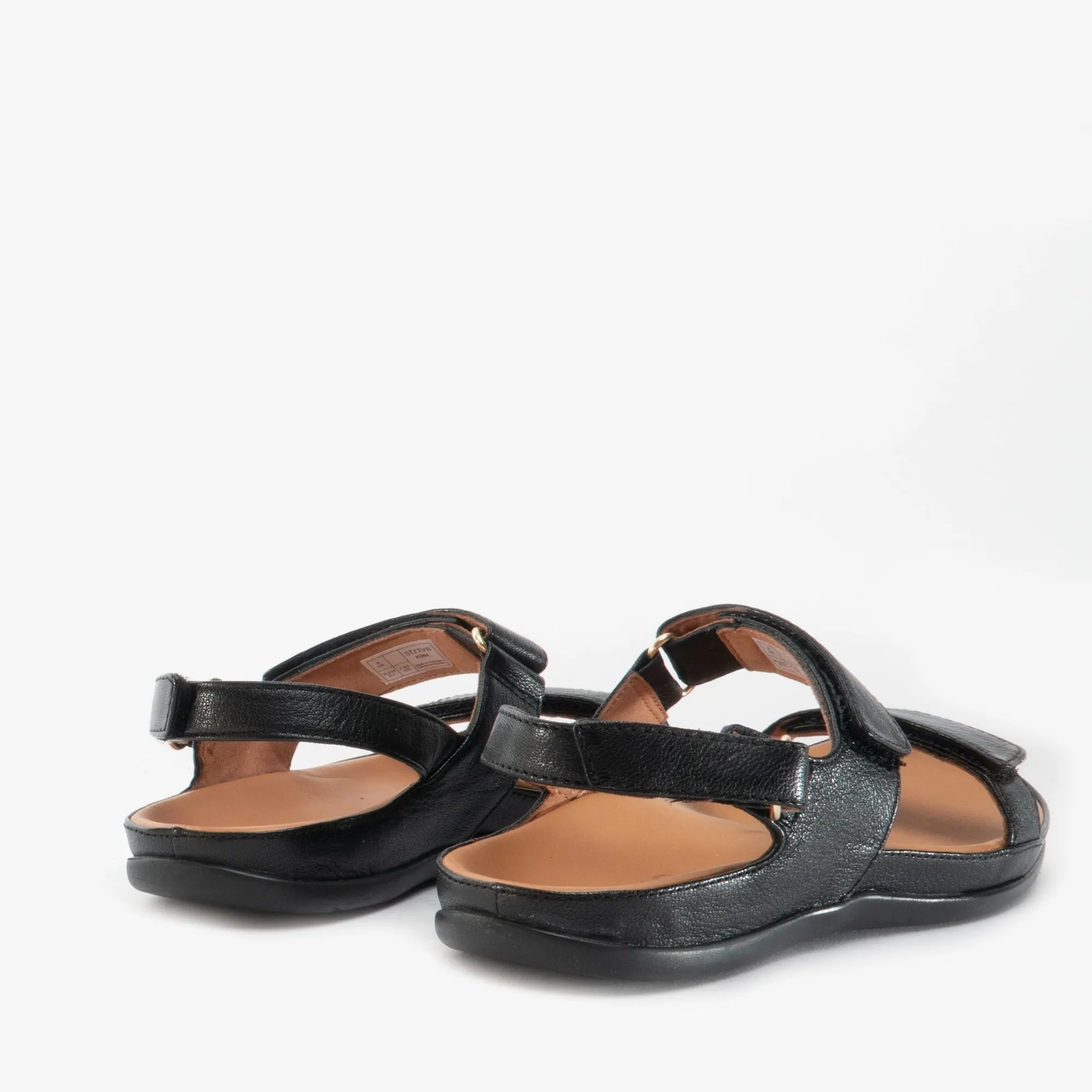 Strive KONA Womens Leather Touch Fasten Sandals Black sold by Shuperb product image thumbnail 5