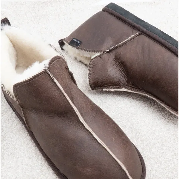 Shepherd ANTON Mens Sheepskin Slipper Boots Oiled Antique sold by Shuperb product image thumbnail 2
