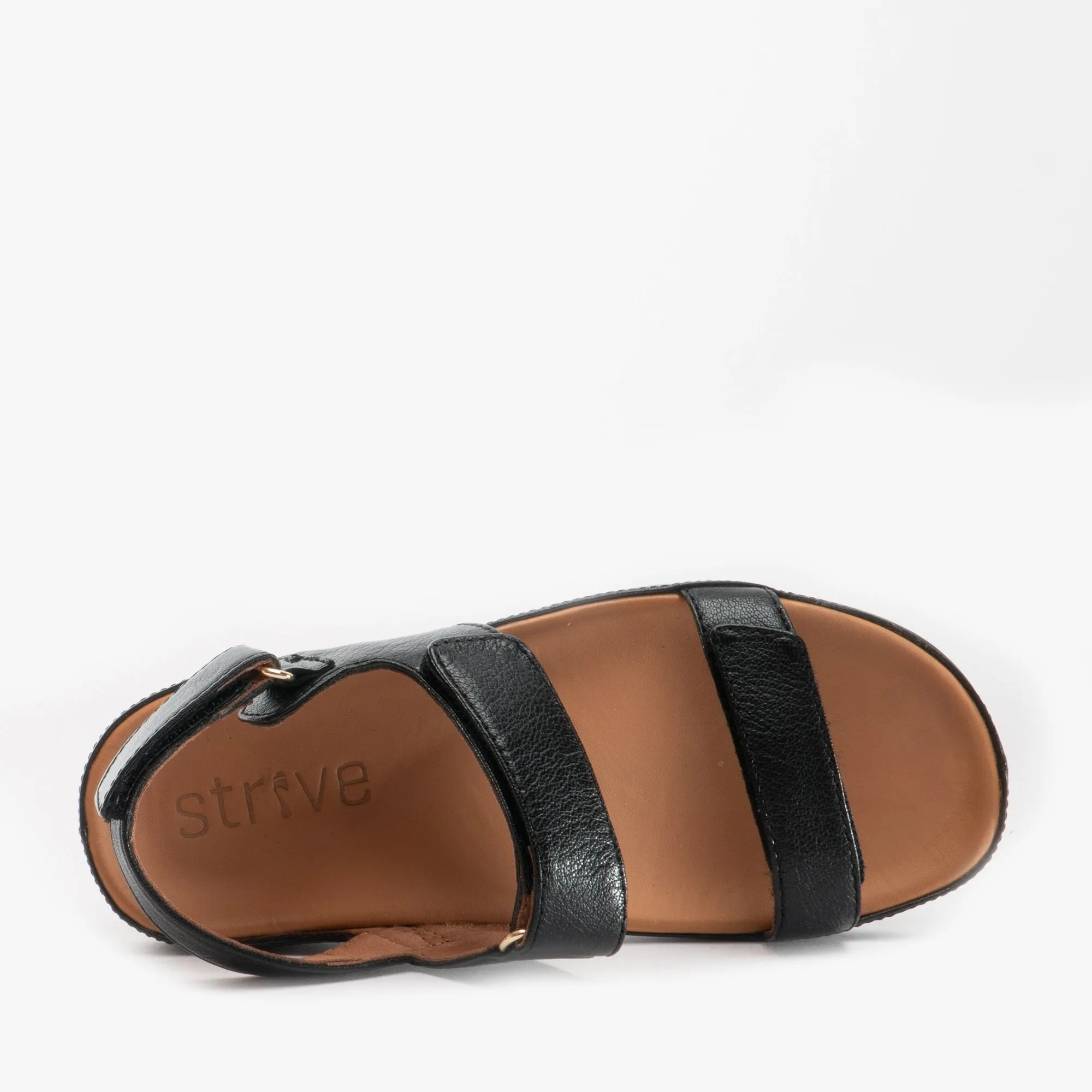 Strive KONA Womens Leather Touch Fasten Sandals Black sold by Shuperb product image thumbnail 4