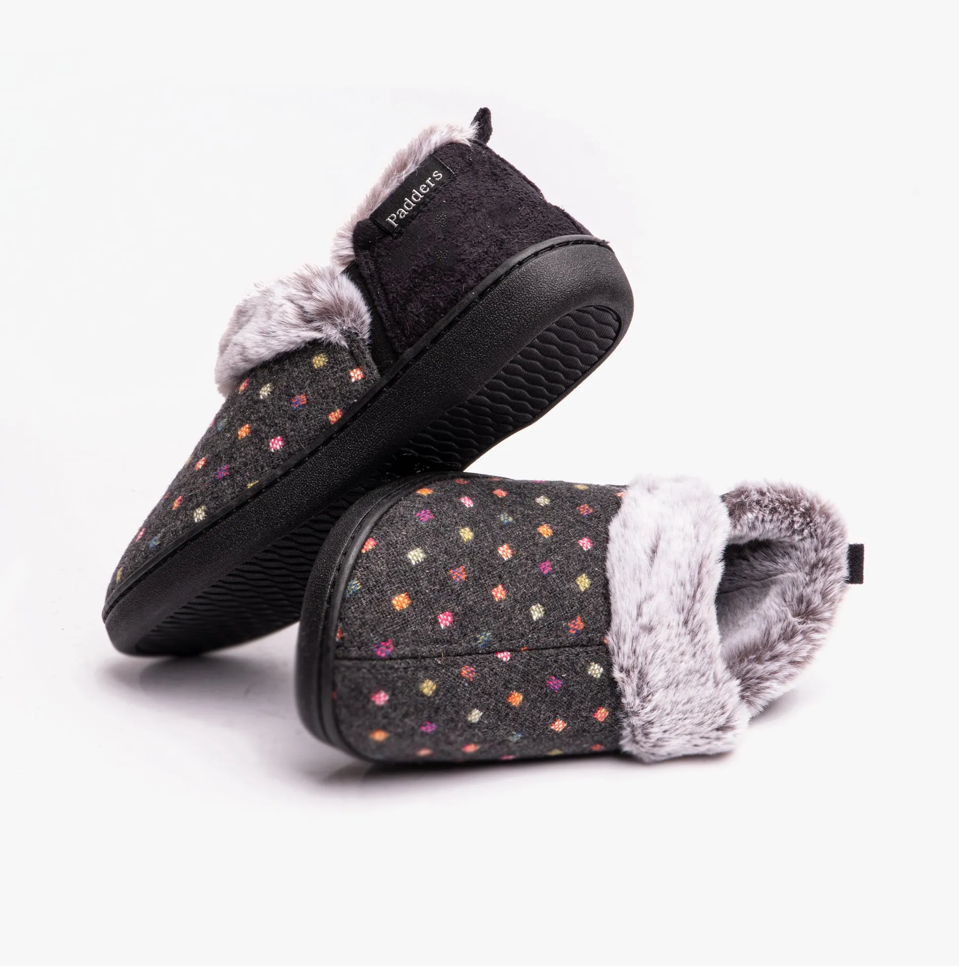 DORA Womens Boot Slippers Charcoal sold by Shuperb product image thumbnail 4