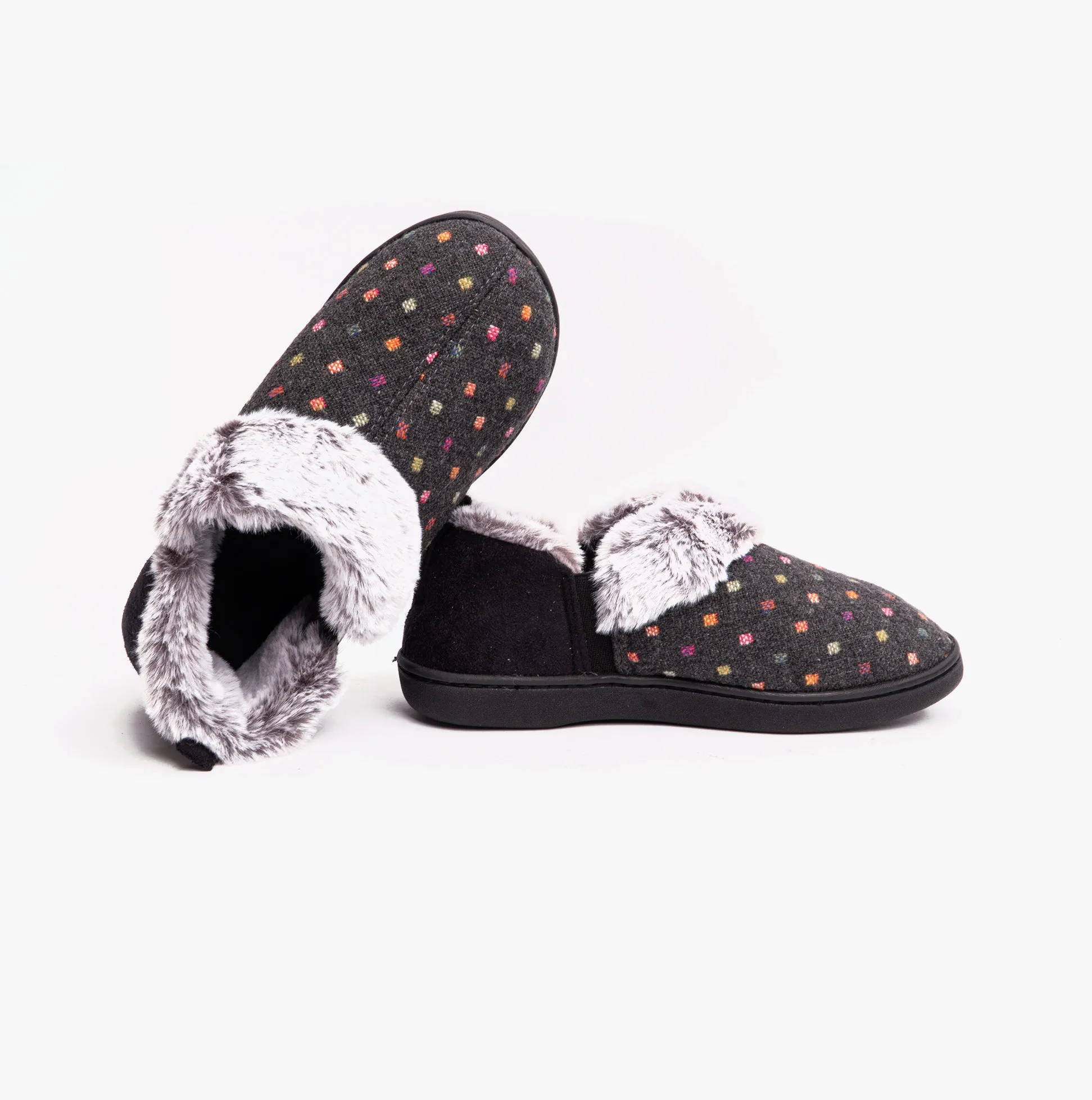 DORA Womens Boot Slippers Charcoal sold by Shuperb product image thumbnail 5