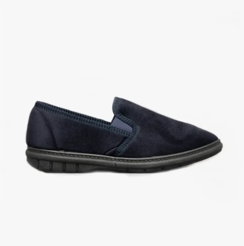 Fleet & Foster JOHN Mens Slippers Navy sold by Shuperb