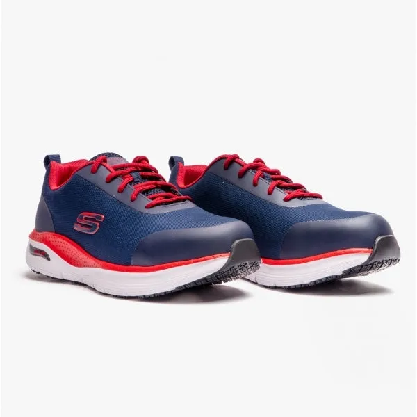 Skechers Work 200086EC ARCH FIT SR - RINGSTAP Mens Safety Trainers Navy/Red sold by Shuperb product image thumbnail 2