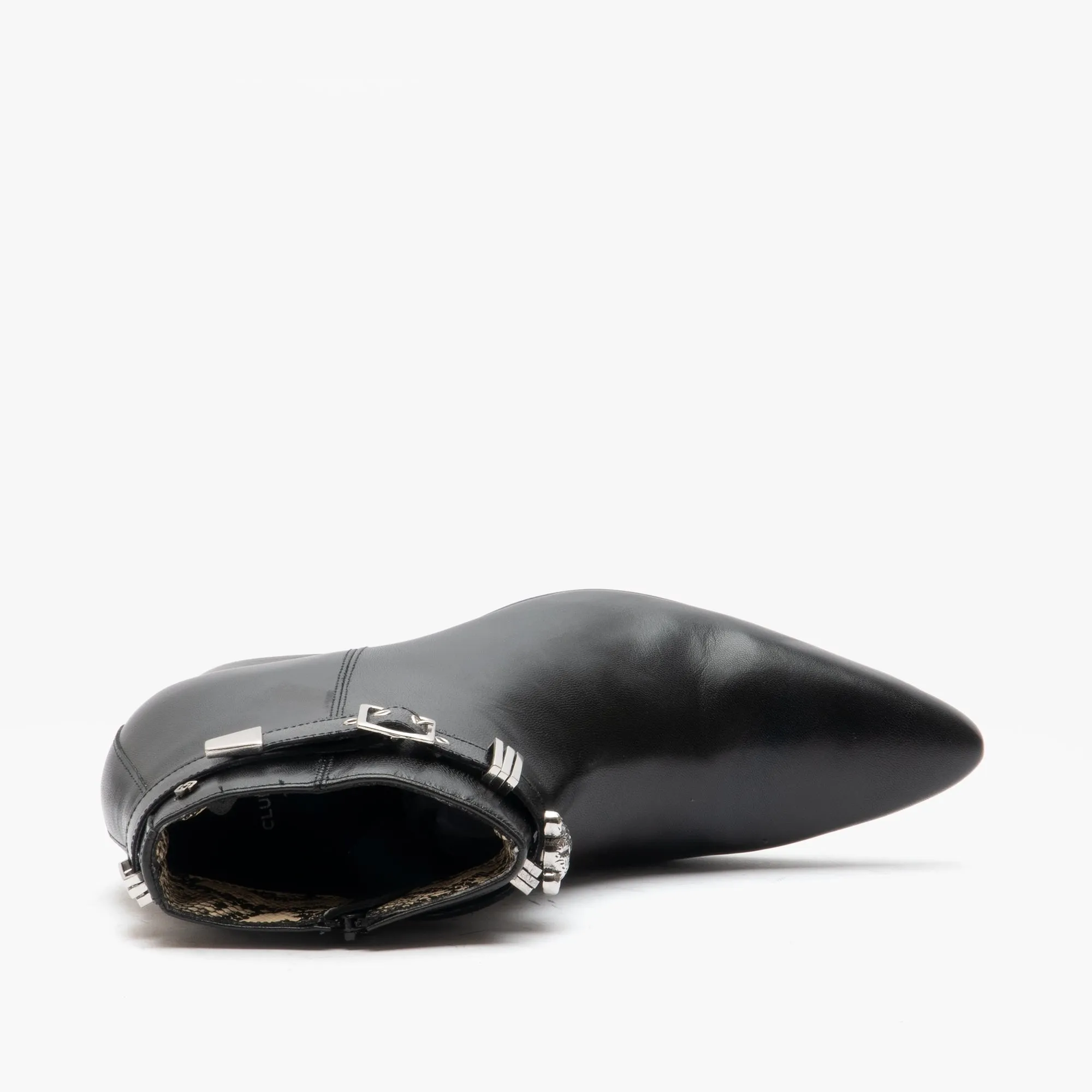 Club Cubano PAVEL Mens Leather Winklepicker Cuban Heel Boots Black sold by Shuperb product image thumbnail 4