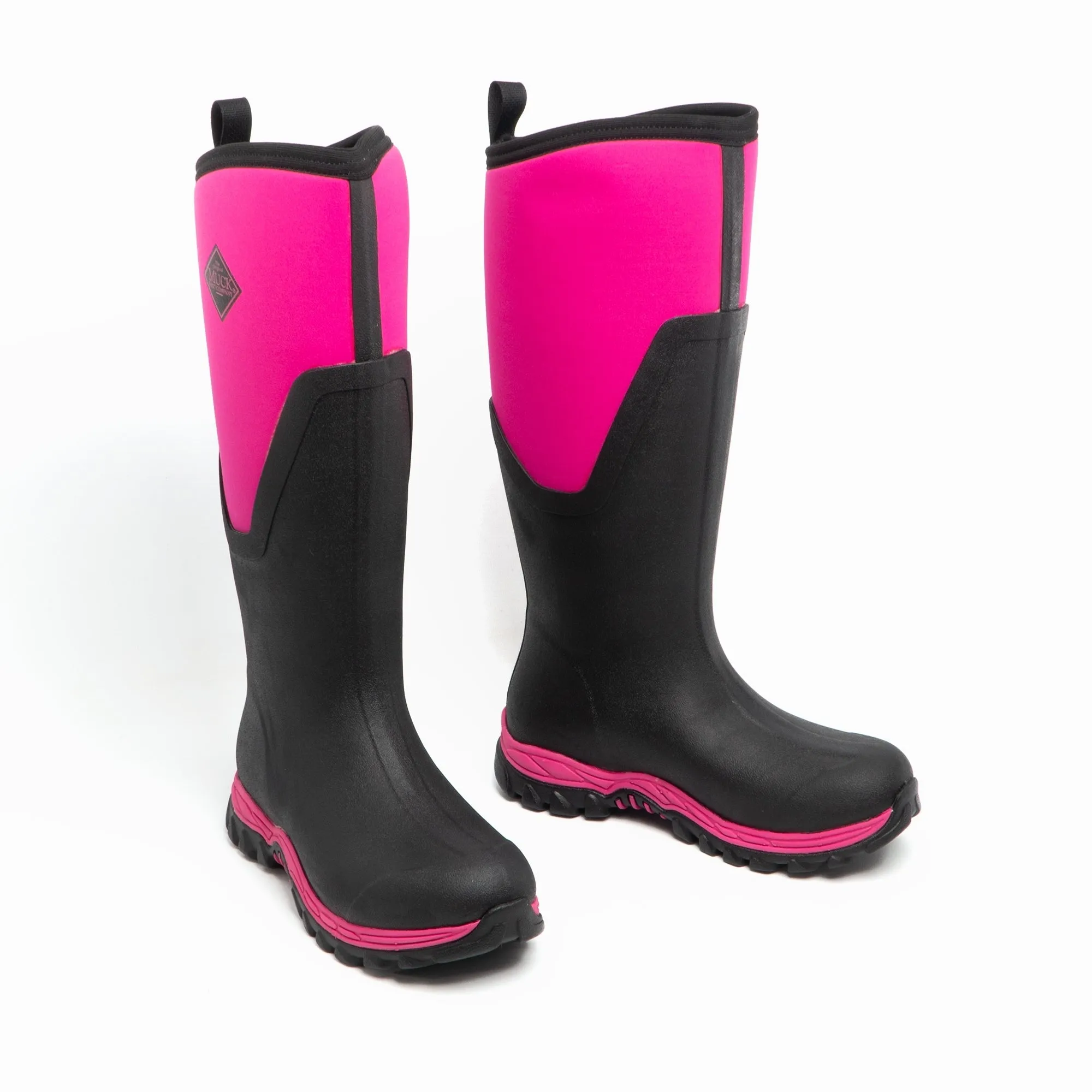 Muck Boots ARCTIC SPORT II TALL Womens Rubber Wellington Boots Black/Pink sold by Shuperb product image thumbnail 2
