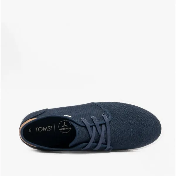 CARLO Mens Canvas Casual Trainers Navy sold by Shuperb product image thumbnail 4