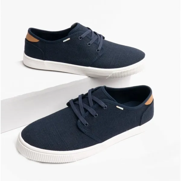 CARLO Mens Canvas Casual Trainers Navy sold by Shuperb product image thumbnail 2