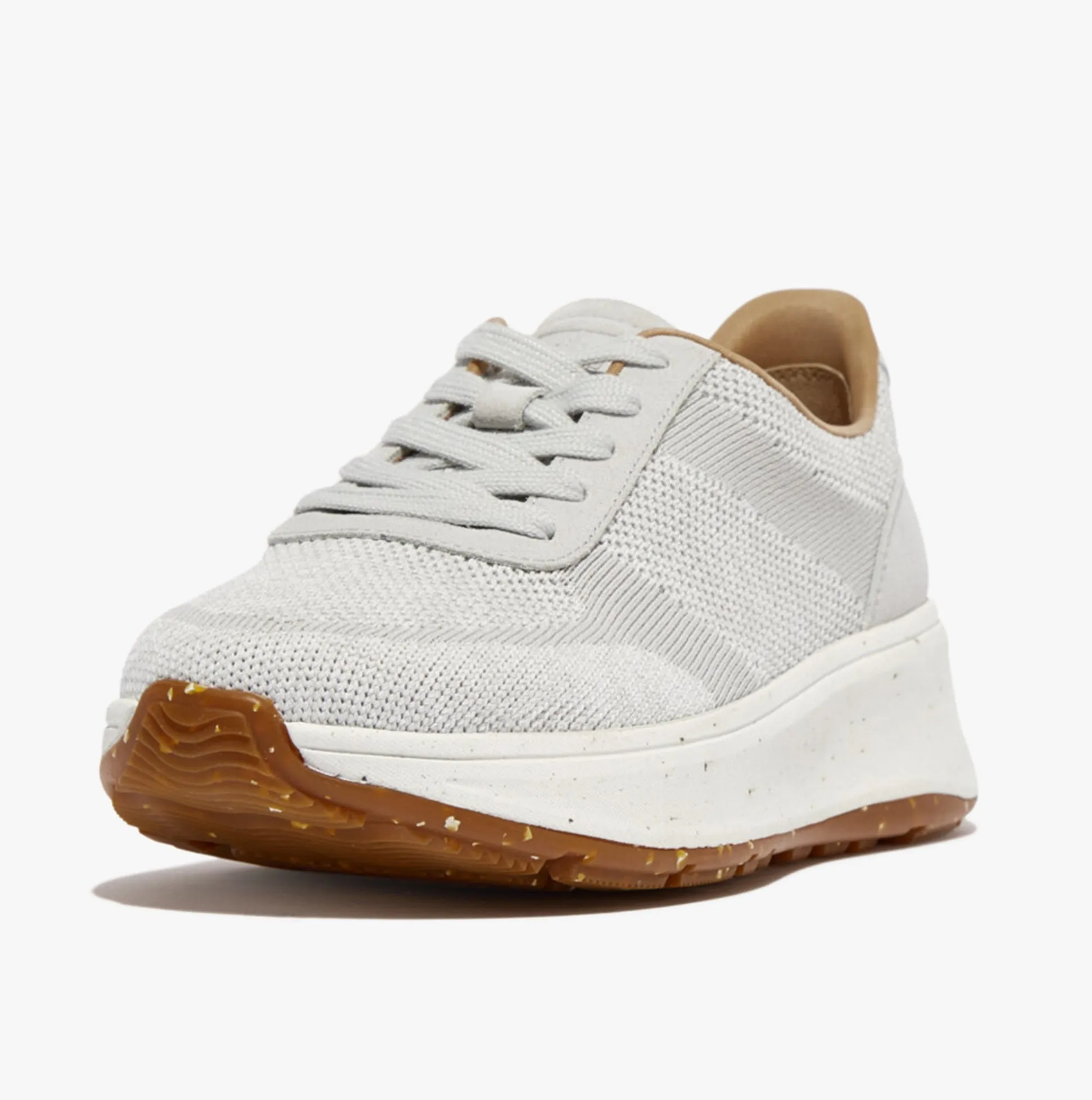 FitFlop F-MODE e01 KNIT FLATFORM Womens Trainers Tiptoe Grey sold by Shuperb product image thumbnail 3