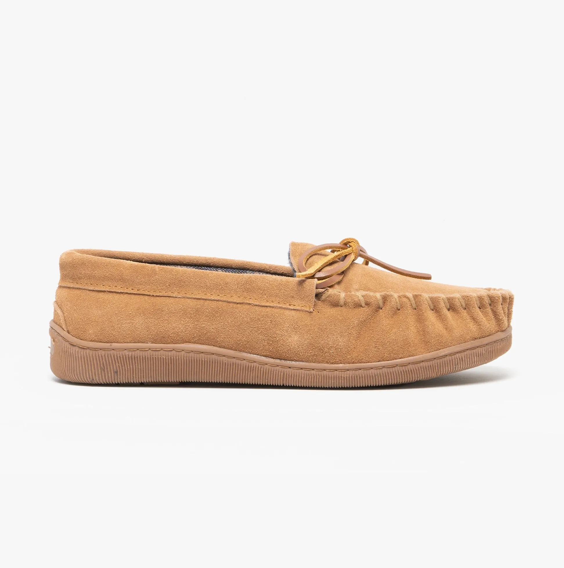 Sleepers ADIE Mens Moccasin Slippers Sand sold by Shuperb