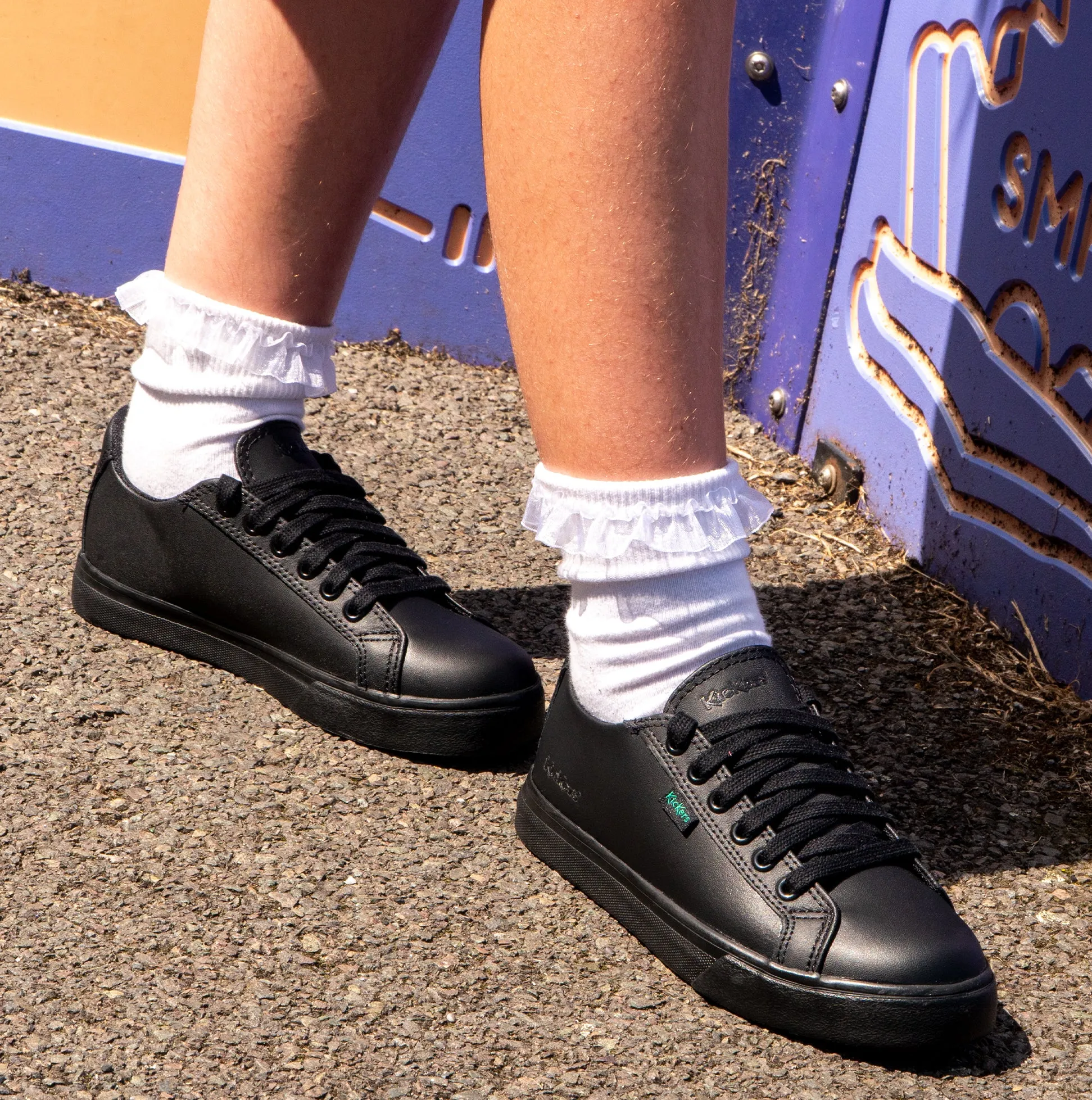 Kickers 116747 TOVNI LACER VEGAN Unisex School Shoes Black sold by Shuperb product image thumbnail 2