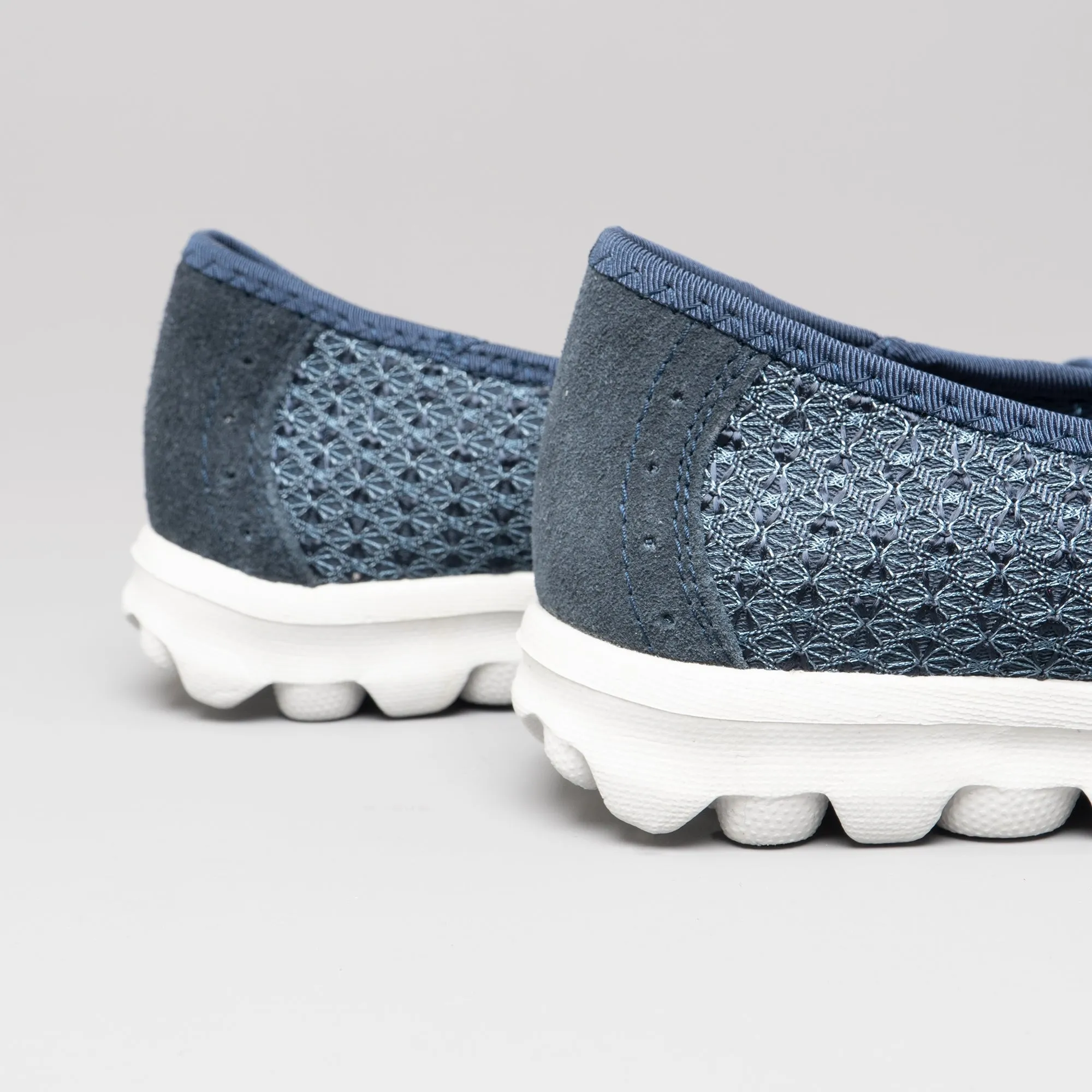 Boulevard L9548C Womens Memory Foam Slip On Trainers Navy sold by Shuperb product image thumbnail 5