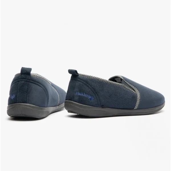 Padders LEWIS Mens (G Fit) Full Slippers Navy sold by Shuperb product image thumbnail 3