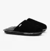 FOLEY Mens Mule Slippers Black sold by Shuperb