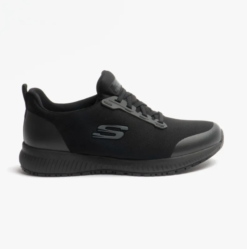 Skechers Work 77222WEC SQUAD WIDE FIT SR Womens Occupational Trainers Black sold by Shuperb