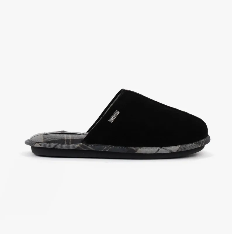 FOLEY Mens Mule Slippers Black sold by Shuperb