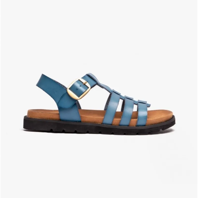 Heavenly Feet SALTWATER Womens Slingback Sandals Blue sold by Shuperb