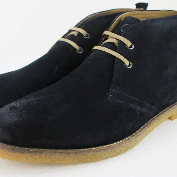 Base London PERRY Mens Burnished Suede Desert Boots Navy sold by Shuperb product image thumbnail 2