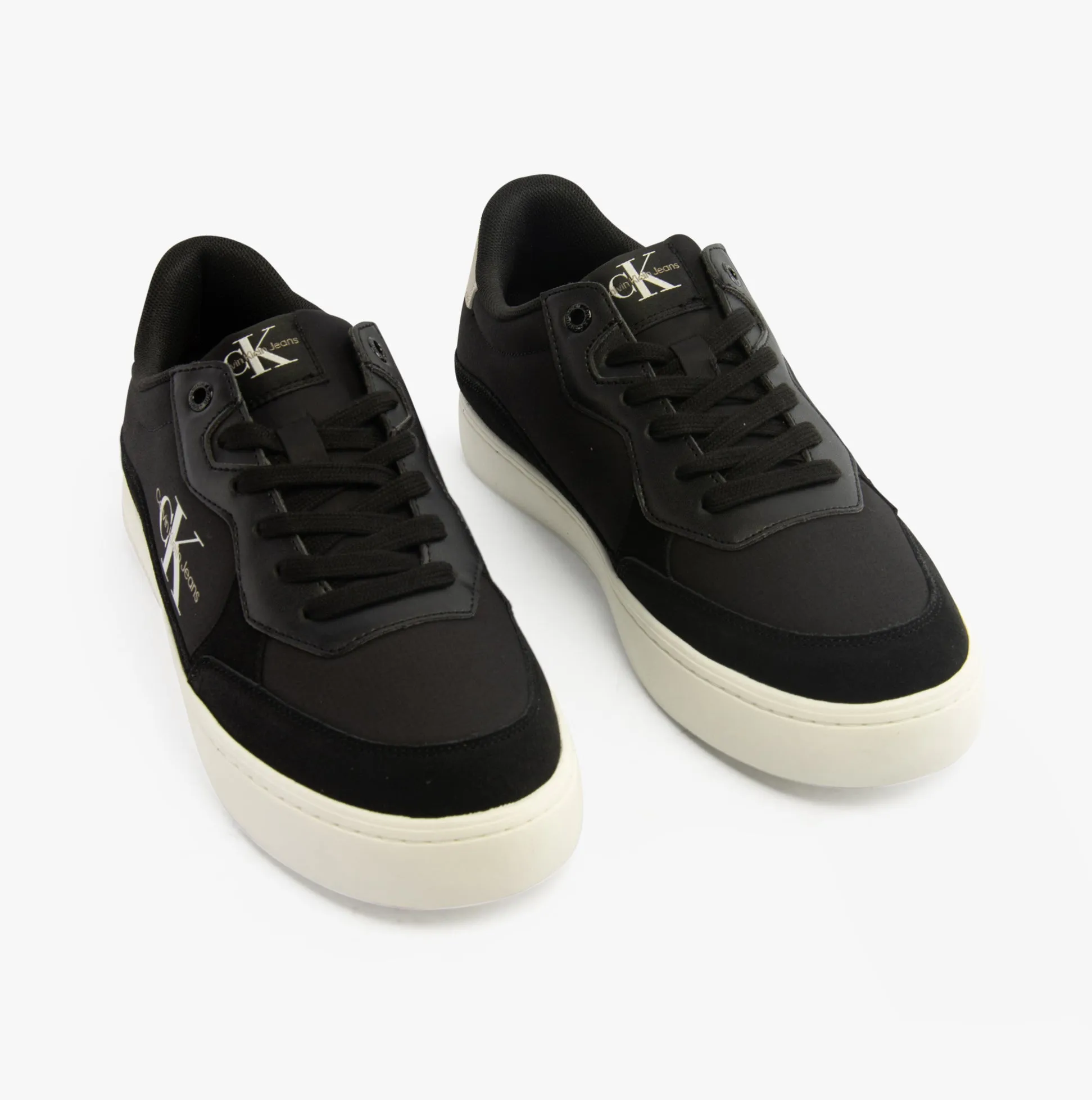 Calvin Klein CLASSIC CUPSOLE Mens Trainers Black/Eggshell/White sold by Shuperb product image thumbnail 4