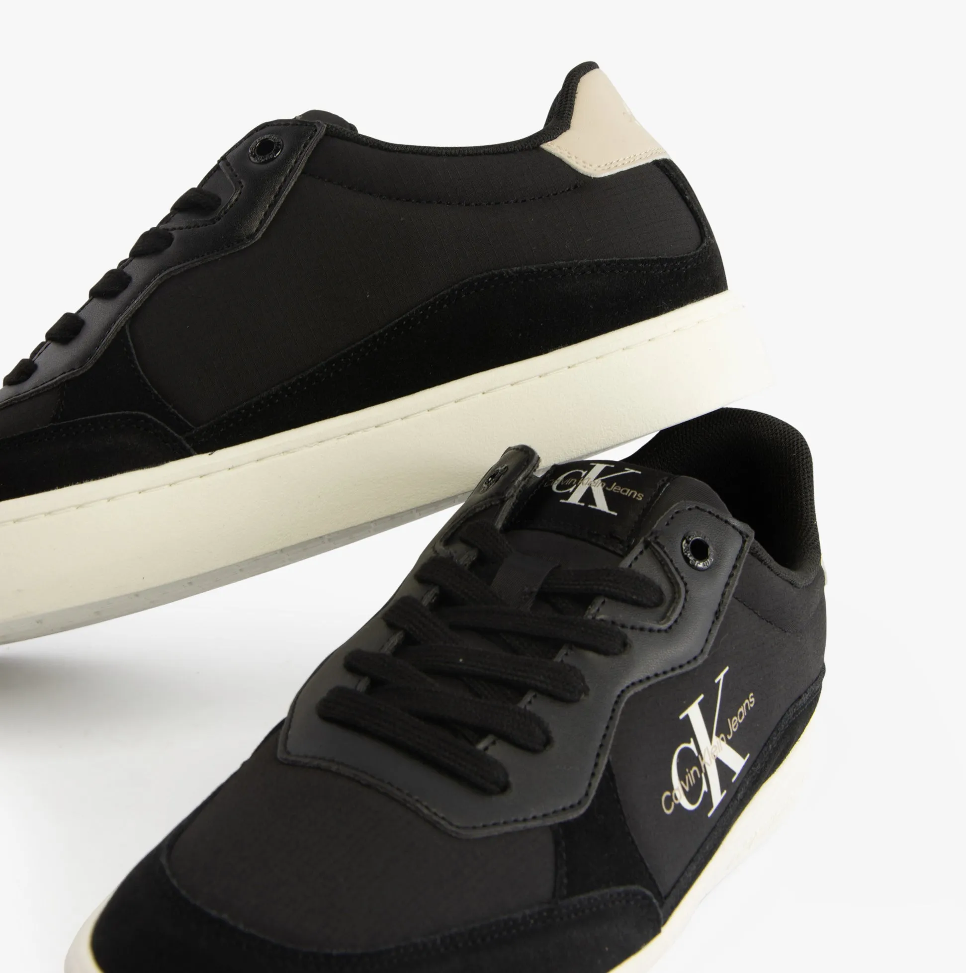 Calvin Klein CLASSIC CUPSOLE Mens Trainers Black/Eggshell/White sold by Shuperb product image thumbnail 5
