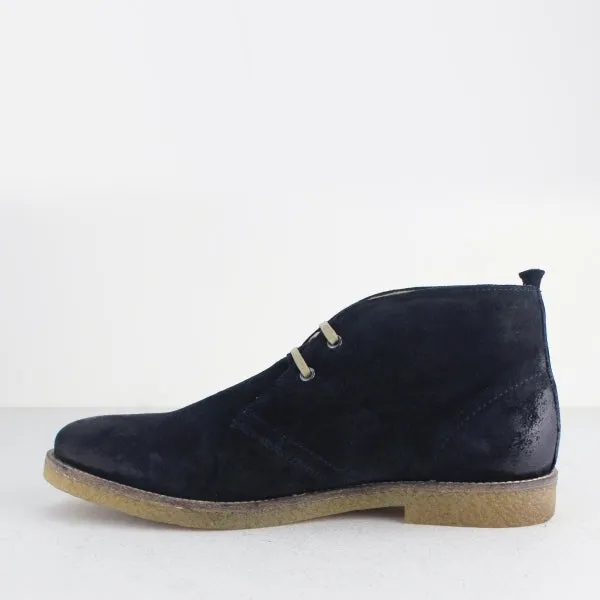 Base London PERRY Mens Burnished Suede Desert Boots Navy sold by Shuperb product image thumbnail 3