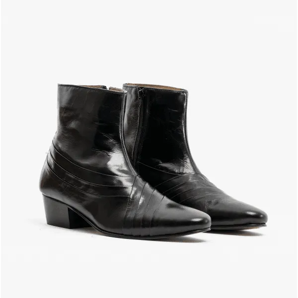 Club Cubano SALVATORE Mens Leather Cuban Heel Boots Black sold by Shuperb product image thumbnail 3