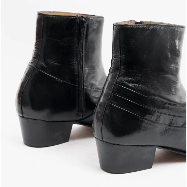 Club Cubano SALVATORE Mens Leather Cuban Heel Boots Black sold by Shuperb product image thumbnail 5