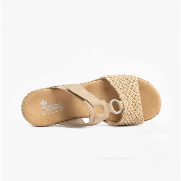 V1243-60 Ladies Textile Sandals Beige sold by Shuperb product image thumbnail 4