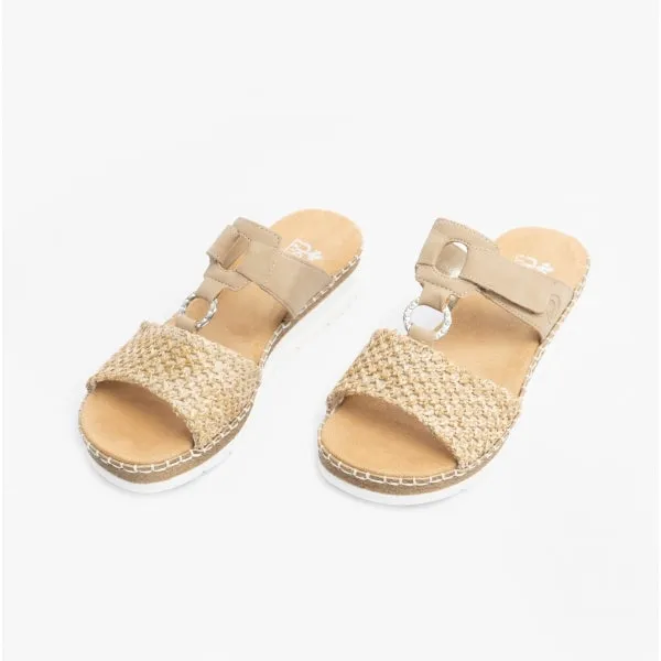 V1243-60 Ladies Textile Sandals Beige sold by Shuperb product image thumbnail 2