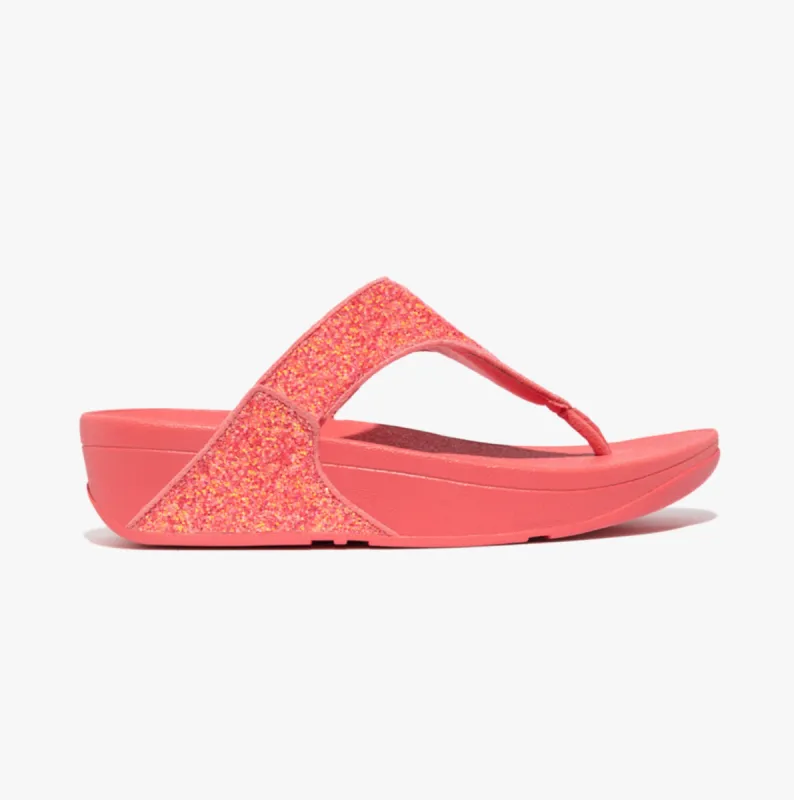 FitFlop LULU GLITTER TOE-THONGS Womens Toe Thongs Rosy Coral sold by Shuperb