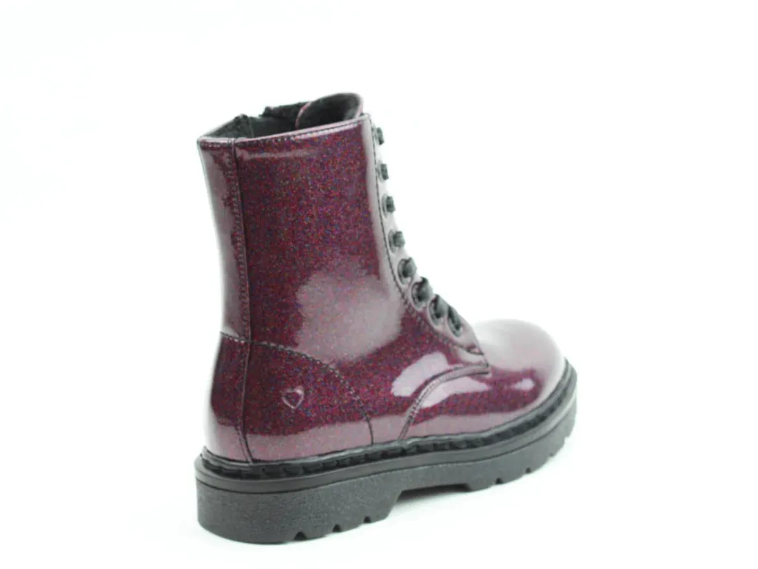 Heavenly Feet JUSTINA2 GLITTER Womens Ankle Boots Purple Glitter sold by Shuperb product image thumbnail 2