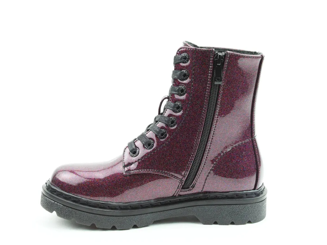 Heavenly Feet JUSTINA2 GLITTER Womens Ankle Boots Purple Glitter sold by Shuperb product image thumbnail 3