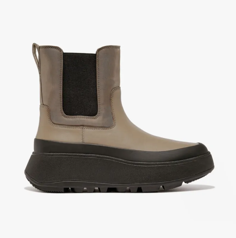 FitFlop F-MODE FLATFORM Womens Chelsea Boots Minky Grey sold by Shuperb