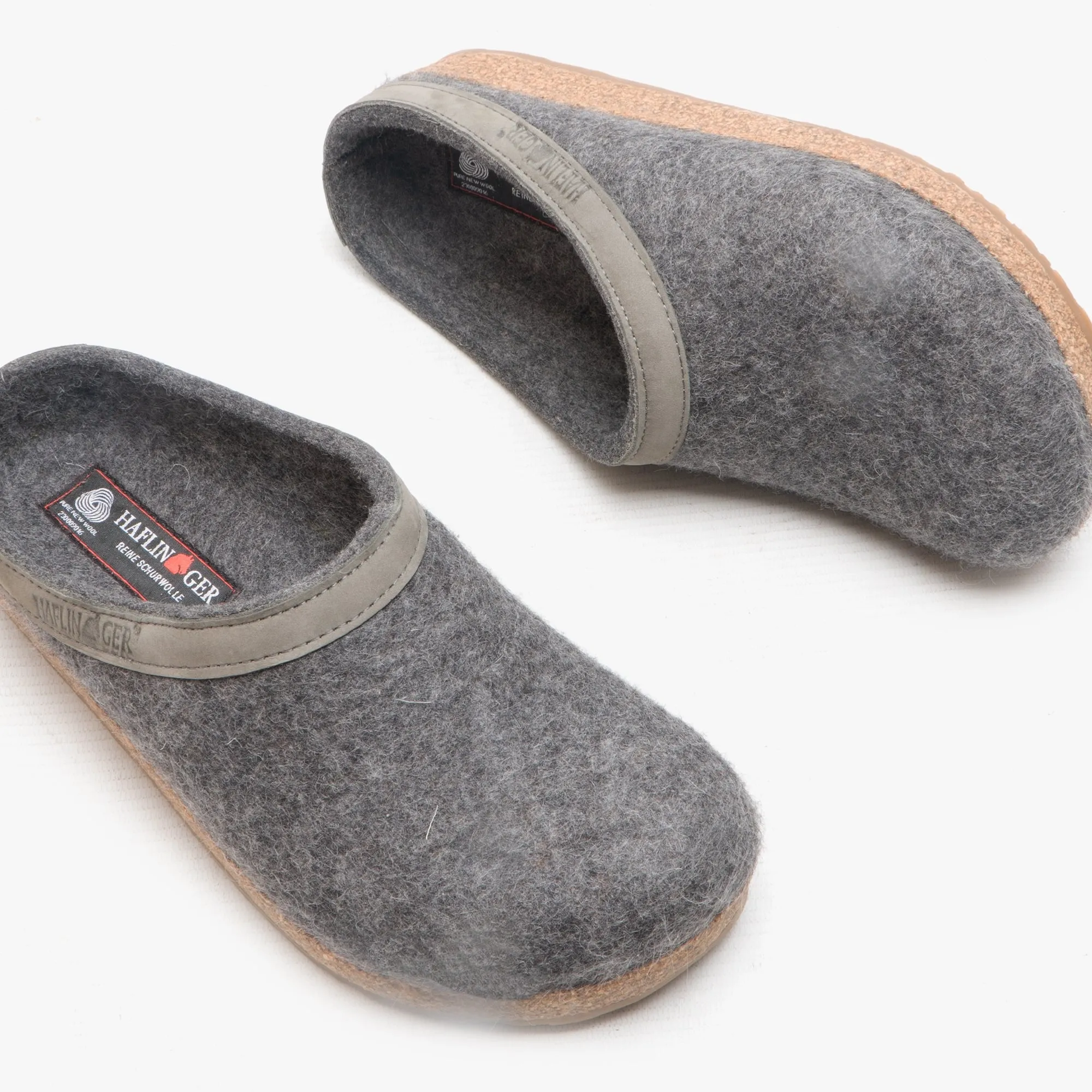 Haflinger TORBEN Womens Felt Wide Fit Mule Slippers Anthracite sold by Shuperb product image thumbnail 3
