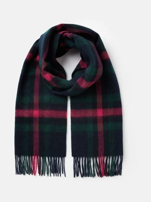 LANGTREE Womens Scarf Navy Pink Check sold by Shuperb product image thumbnail 3