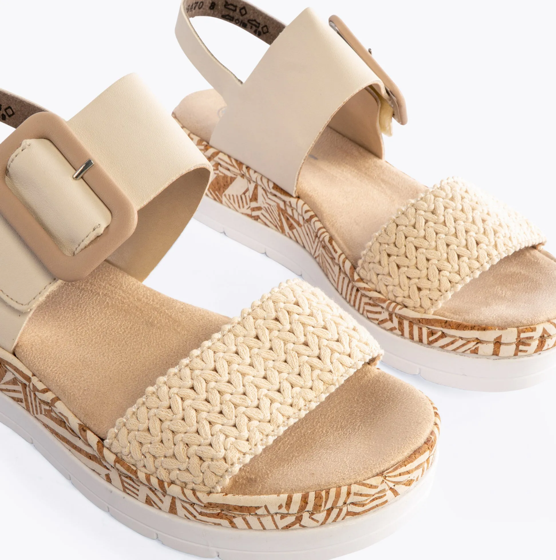 Rieker V3950-61 Womens Sandals Beige sold by Shuperb product image thumbnail 5