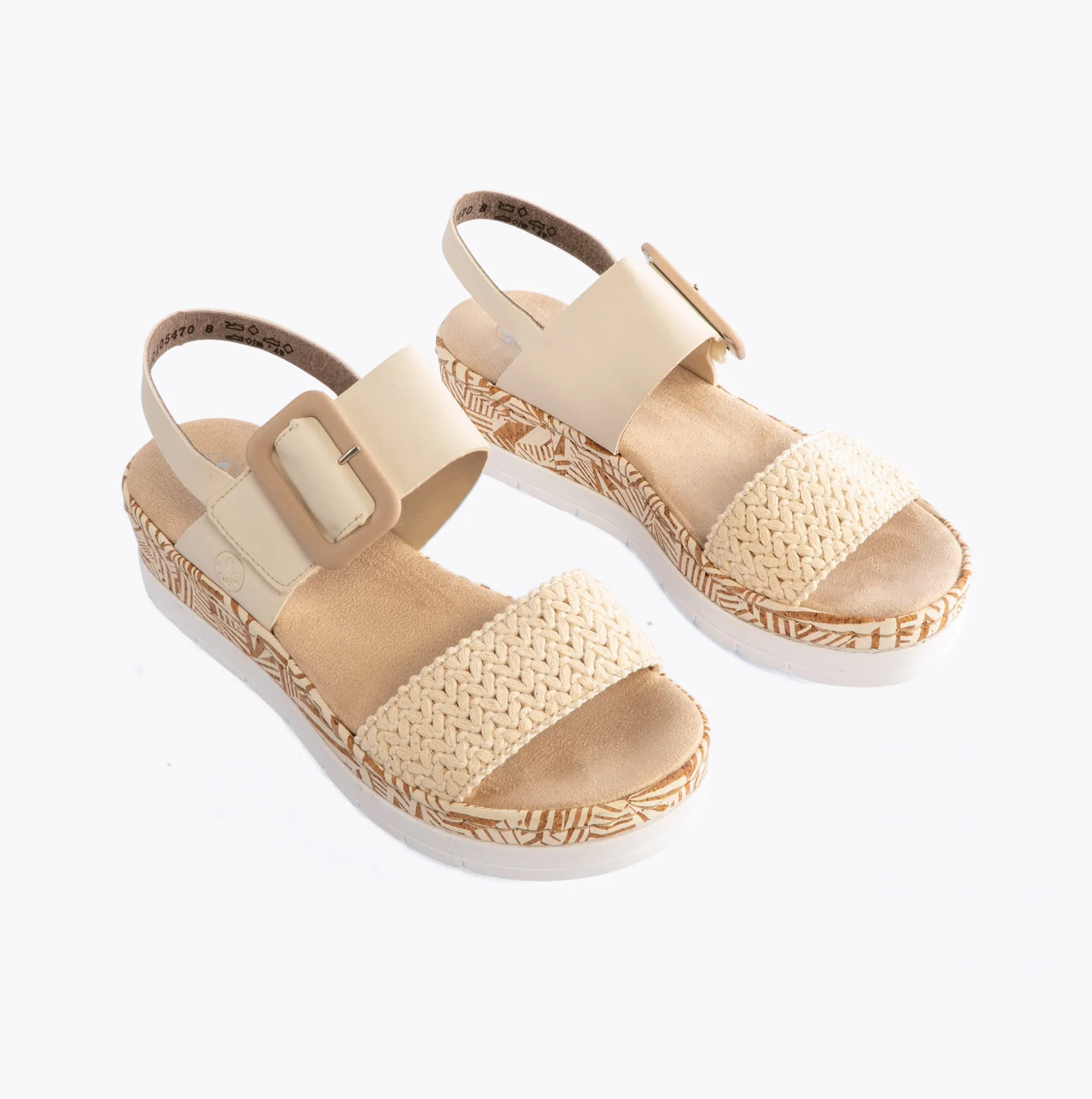 Rieker V3950-61 Womens Sandals Beige sold by Shuperb product image thumbnail 2