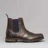 Catesby Shoemakers RAGNAR Mens Brogue Chelsea Boots Brown sold by Shuperb