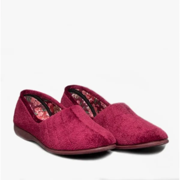 GBS AUDREY Slip On Womens Slippers Burgundy sold by Shuperb product image thumbnail 2