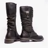 Cipriata GABRIELA Womens Lace-Up Tall Boots Black Brush sold by Shuperb